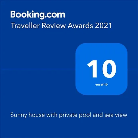 Sunny House With Private Pool And Sea View
